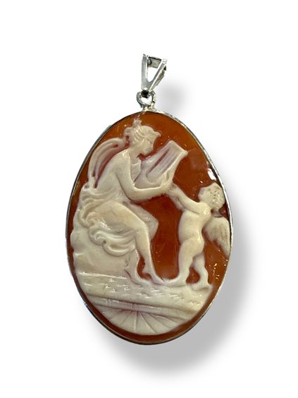 Pendant Mandile 1922 Woman Cammei  in Silver Conchiglia 2MCICM70 - 2MCICM70